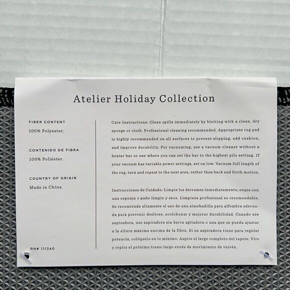 Rifle Paper Co. x L.O.L.O.F “Merry Christmas” Holiday Rug - Picture 8 of 10